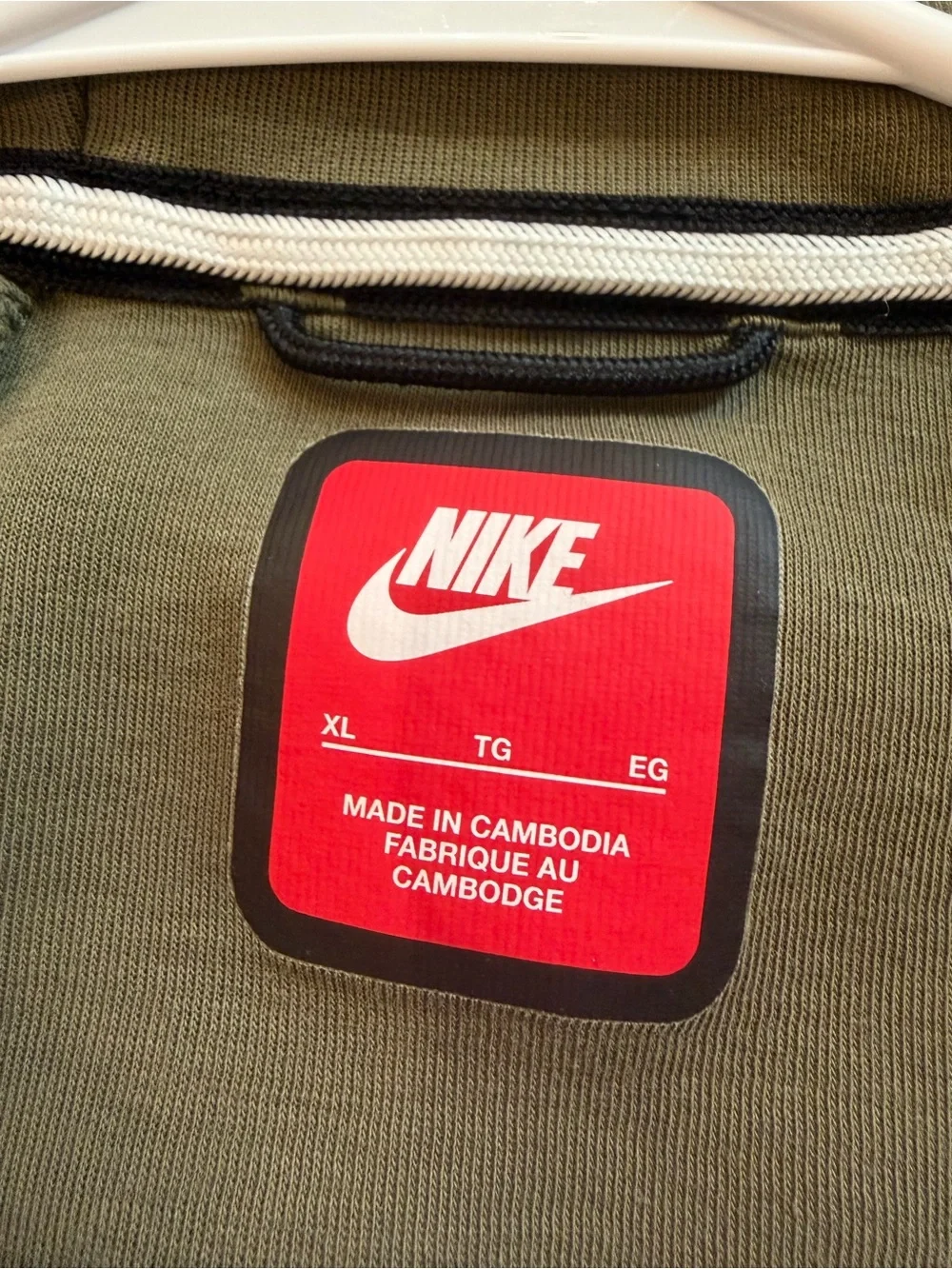 Nike Kids Olive & Light Olive Colorblock Hoodie and Joggers